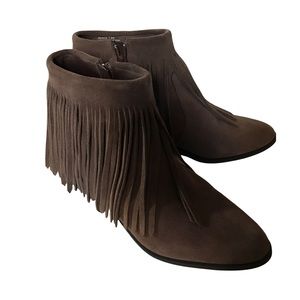 Steve Madden Ranco Fringe Booties 7.5